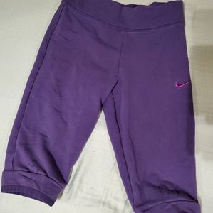 Small cotton spandex purple nike drifit legging
